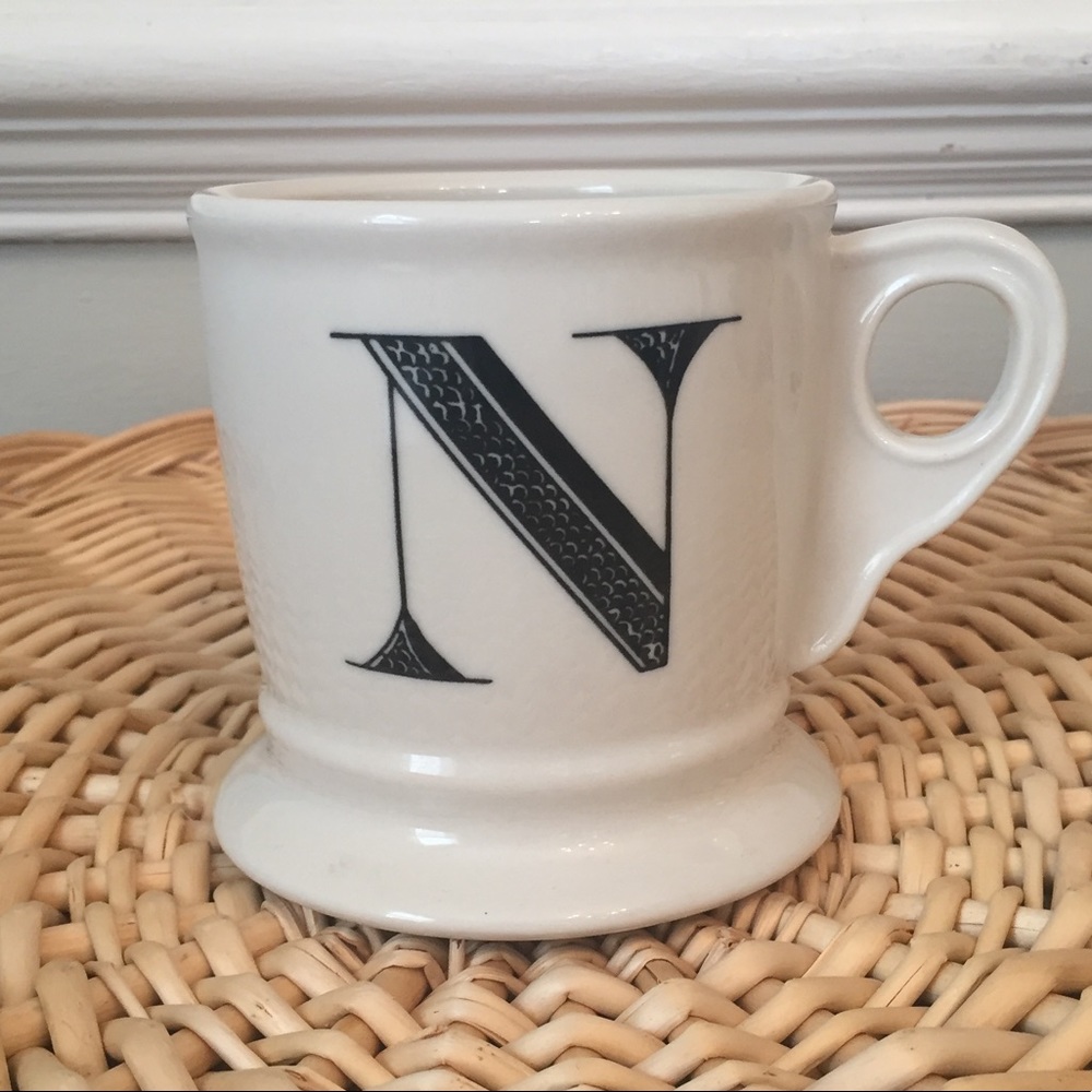 FREE Anthropologie monogram mug initial “N”